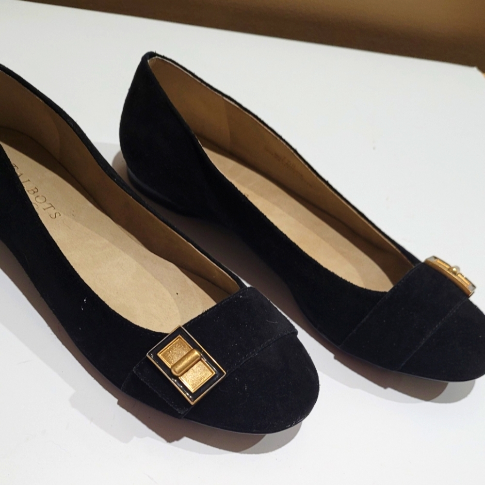 Black SUEDE by TALBOTS Flats & loafers